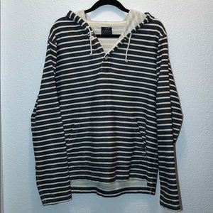 J.Crew pinstriped sweater large